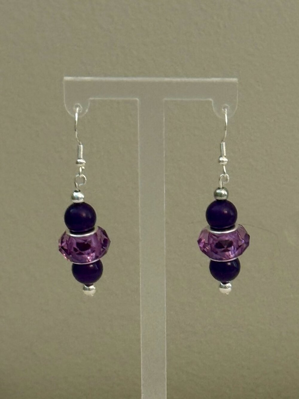Amethyst Blaze Dangle Earrings